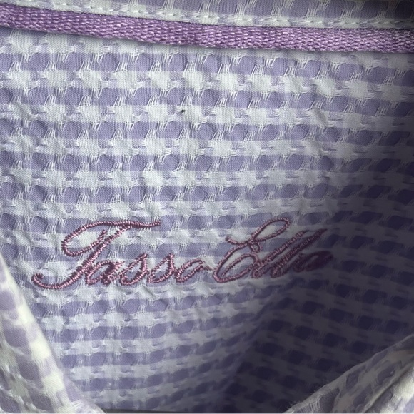 Tasso Elba Houndstooth Textured Long-Sleeve Men’s Shirt - Picture 4 of 4